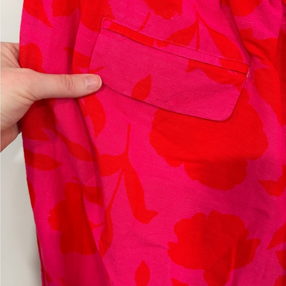 High-Waist Wide-Leg Pant in Bright Pink - Picture 8 of 9